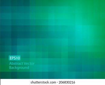 Abstract green blue random pixel EPS10 vector background 