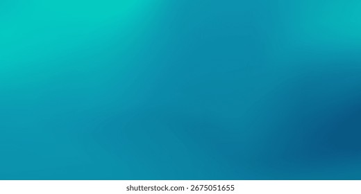 Abstract green blue soft gradient background. Simple mesh model. Waves effect, space for text. Vector illustration.