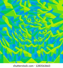 Abstract green and blue square vector background for web.