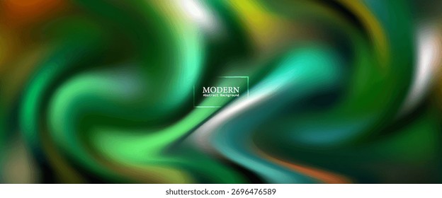 Fundo de espiral verde e azul abstrato com gradientes coloridos para design moderno.ilustração vetorial eps10