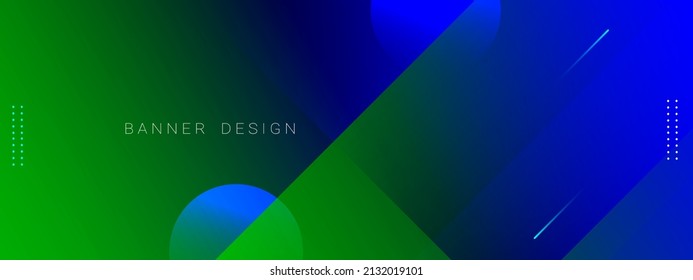 Abstrakter, grüner und blauer geometrischer Entwurf eines bunten Musters attraktiver Design-Hintergrund, Vektorgrafik