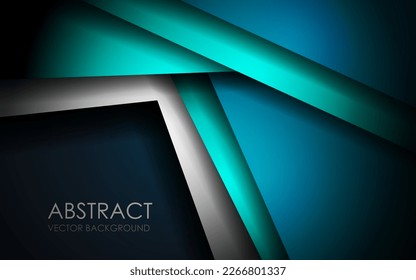 Resumen triángulo de solapamiento azul y blanco en espacio en blanco con diseño de texto diseño moderno de tecnología futurista de lujo ilustración vectorial de fondo.