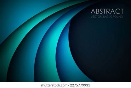 Abstract green blue and white overlap triangle on blank space with text design modern luxury futuristic technology background vector illustration.