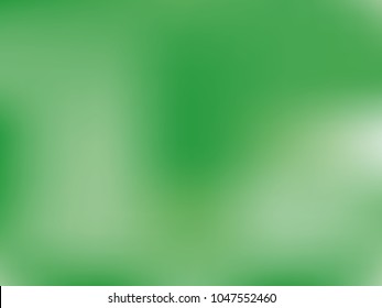 Abstract green blurred background. Smooth gradient texture color. Vector illustration. Shiny bright website pattern, Web and Mobile Applications, social media,banner header or sidebar graphic 