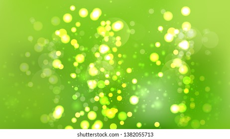 Abstract Green Blurred Bokeh Background
