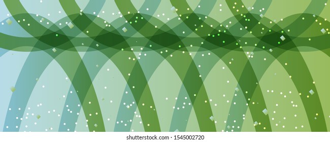 Abstract green blurred gradient background. Nature glittering nature bokeh