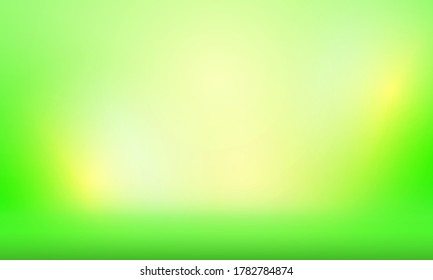 Abstract green blurred gradient background with light. Nature backdrop vector design.