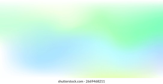 Fundo de gradiente verde abstrato desfocado. Fundo da natureza. Ilustração vetorial. Conceito ecológico para design gráfico, banner ou cartaz.