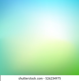Abstract green blurred gradient background  Nature backdrop  Vector illustration  Ecology concept for your graphic design  banner poster 