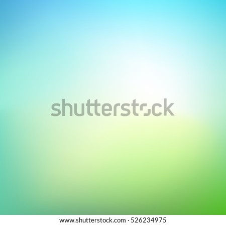 Abstract green blurred gradient background. Nature backdrop. Vector illustration. Ecology concept for your graphic design, banner or poster.