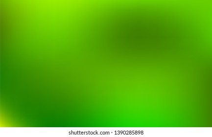 Abstract green blurred gradient mesh background in bright colors. Colorful smooth banner template. Easy editable soft colored vector illustration in EPS10 without transparency.
