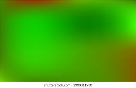 Abstract green blurred gradient mesh background in bright colors. Colorful smooth banner template. Easy editable soft colored vector illustration in EPS10 without transparency.