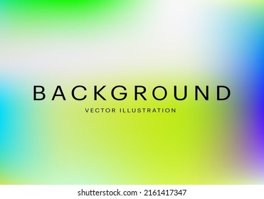 Abstract green blurred gradient mesh background. Graphic color, modern banner, nature backdrop. Vector illustration.