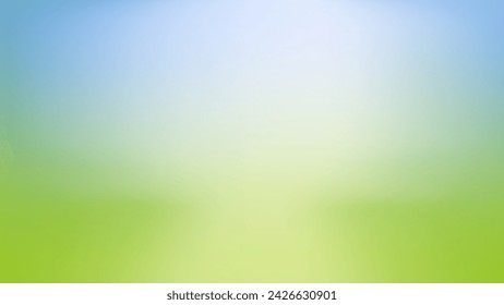 Abstract green blurred gradient with Sunlight on empty background. Nature backdrop with copy space. Vector trendy wallpaper. Ecology concept for your graphic design, banner or poster.