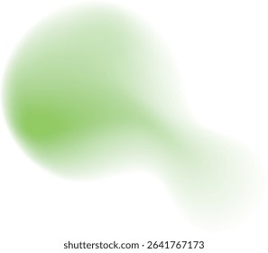 Abstract green blurred shape background design