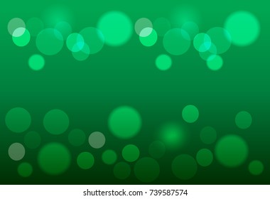 Abstract green bokeh background