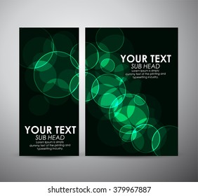 Abstract green bokeh. Graphics resources design template or roll up. 