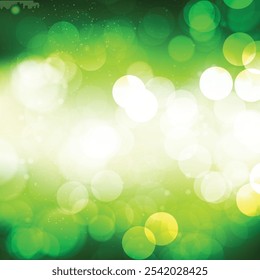 Fondo verde Abstractas de las luces de Bokeh