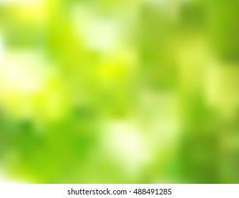 Abstract green bokeh vector background
