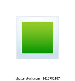 Abstract Green Box. Isolated Vector Illustration
