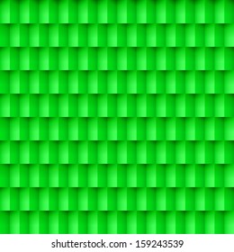 Abstract green brick background. Pattern in geometric style. 