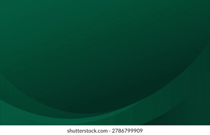 Abstract green bright gradient smooth curved footer template business on white Background.Dynamic gradient green waves flowing decoration