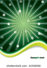 Abstract green brochure design template