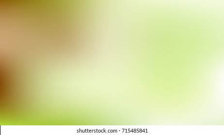 Abstract Green and Brown Gradient Blurred Vector Background