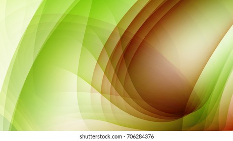 Abstract Green and Brown gradient curve background