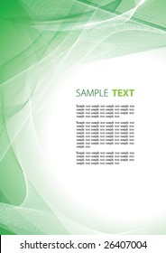 Abstract green card