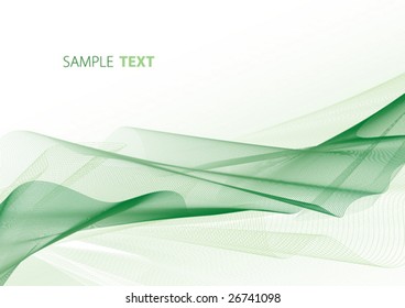 Abstract green card