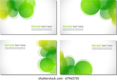 Abstract Green Card Set