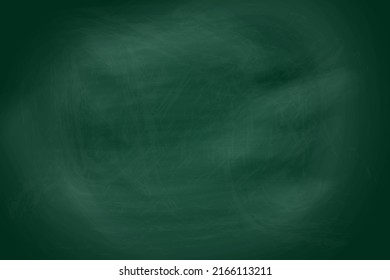 Abstract Green Chalkboard. Chalk texture school board display for background. chalk traces erased with copy space for add text or graphic design, education concepts - Vector illustration eps 10