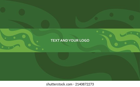 Abstract Green Channel Banner Template, Futuristic Banner Channel, Gamer Banner