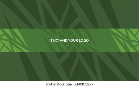 Abstract Green Channel Banner Template, Futuristic Banner Channel, Gamer Banner