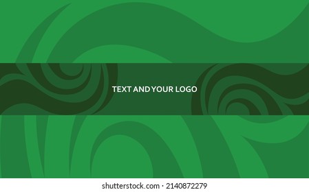 Abstract Green Channel Banner Template, Futuristic Banner Channel, Gamer Banner