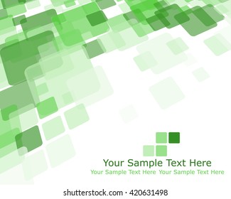 Abstract green checkered pattern from rectangles. Vector illustration.