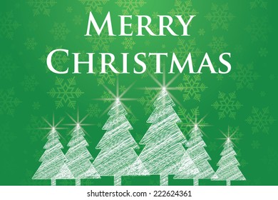 Abstract green Christmas Background. Merry Christmas card.