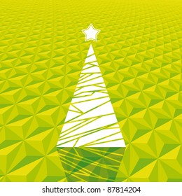 Abstract green Christmas tree