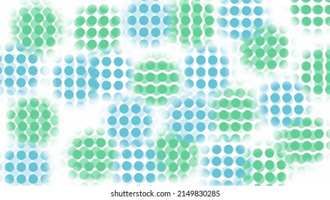 Abstract green circle background with copy space, vector.