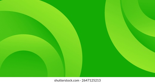 Abstract green circle background trendy. Fluid shapes composition. vector design concept. Decorative web layout simple modern good art