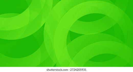 Abstract green circle background trendy. Fluid shapes composition. vector design concept