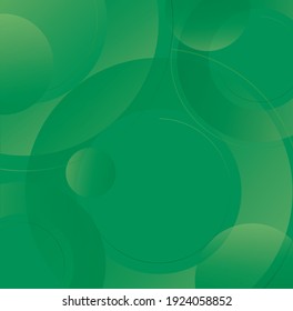 Abstract green circle background vector illustration 