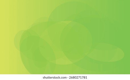 Imagem de Plano de Fundo de Círculos Verdes Abstratos