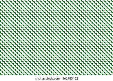Abstract green circles background in simple style. Vector seamless pattern with geometric figures. Hipster filling. The color image. The composition of scales. Multipurpose background. Beautiful print