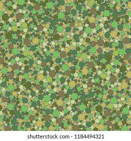 Abstract green circles seamless pattern background.  Decorative wallpaper, good for printing. 