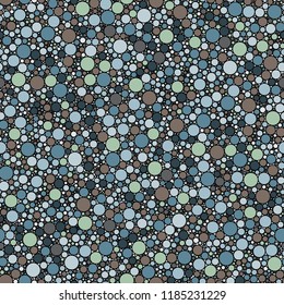 Abstract green circles seamless pattern background.  Decorative wallpaper, good for printing. 