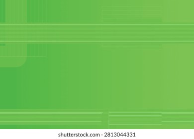 Abstract green circuit pipe network with layered geometric lines pipes