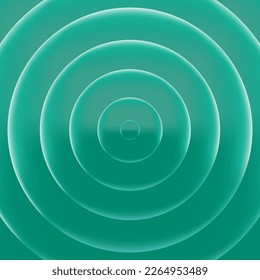 Abstract green circular background with gradient