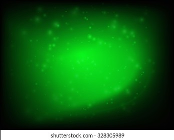 Abstract green circular bokeh background